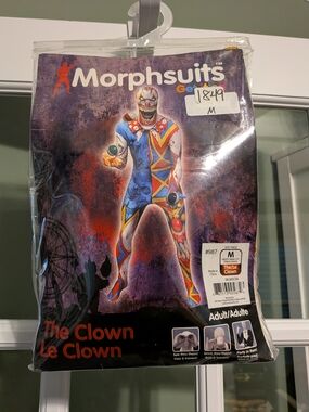 Morphsuits The Clown Orc Jaw Adult Size M Costume Multicolor Halloween MLMSCM